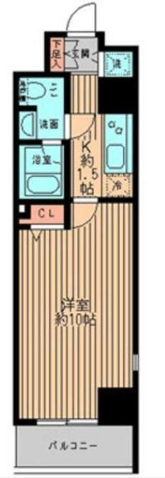 レガーロ御茶ノ水Ⅰ      606号室 間取り