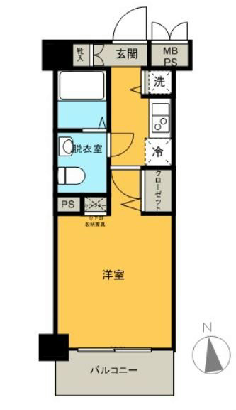 メインステージ八丁堀  1003号室 間取り