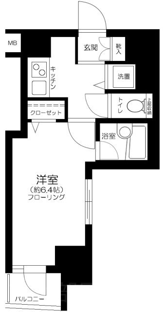 プレール・ドゥーク銀座イースト     202号室 間取り