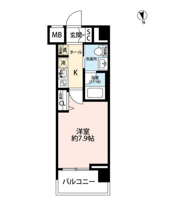 プレール・ドゥーク蔵前Ⅱ     302号室 間取り