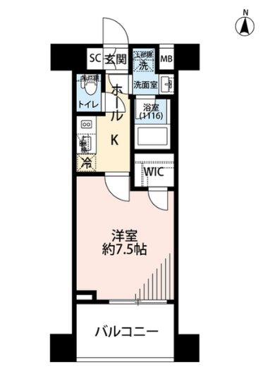 プレール・ドゥーク蔵前  205号室 間取り