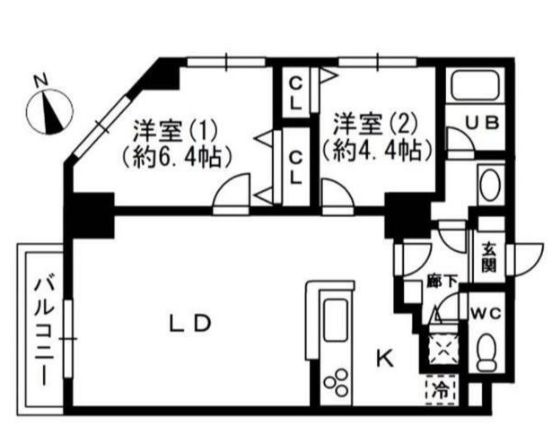 KDXレジデンス秋葉原       402号室 間取り