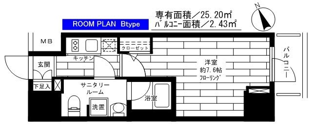 ステージファースト浅草橋    402号室 間取り
