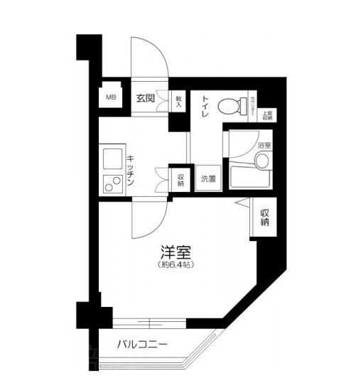 ランドステージ白山   307号室 間取り