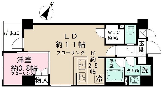 日本橋ルーツ  502号室 間取り