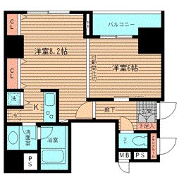 HF日本橋レジデンス    1104号室 間取り