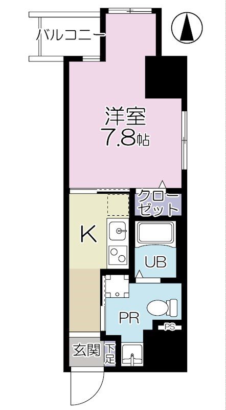 ププレ上野松が谷  202号室 間取り