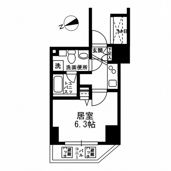 KDXレジデンス文京湯島   902号室 間取り