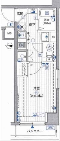 ラグジュアリーアパートメント本郷  306号室 間取り