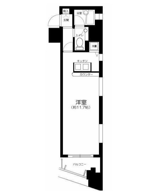 グラーサ東京イースト  908号室 間取り