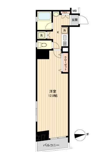 ラクラス新御徒町     1003号室 間取り