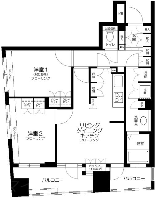アクシルコート御茶ノ水   306号室 間取り