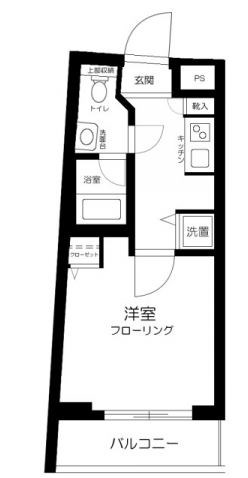 スカイコート牛込神楽坂  305号室 間取り