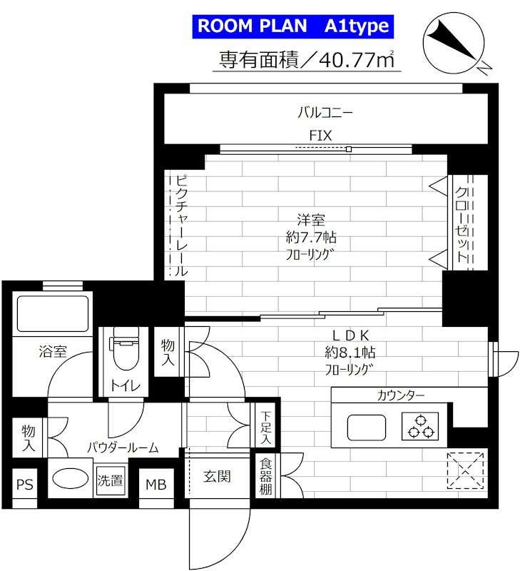 ステージグランデ新川      206号室 間取り
