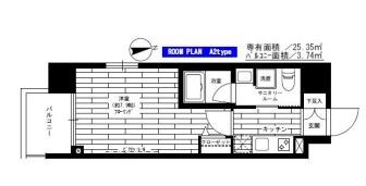 グランドコンシェルジュ新御徒町駅前  504号室 間取り