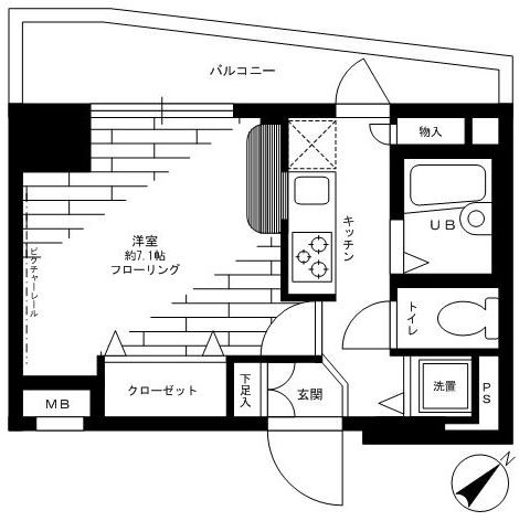 ステージファースト白山  403号室 間取り
