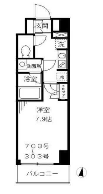 ループコート日本橋     間取り