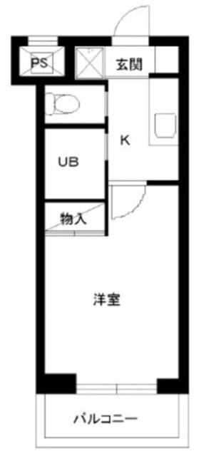 スカイコート日本橋第2 間取り