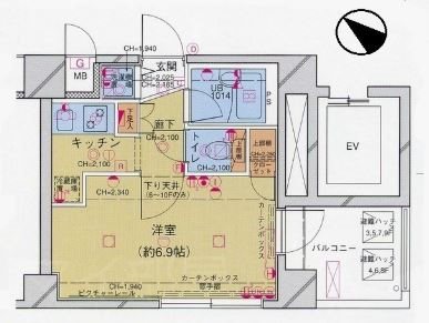 パレステュディオ東京八重洲通り 間取り