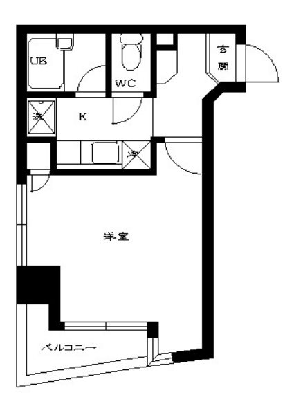 スカイコート新宿曙橋第２  1102号室 間取り