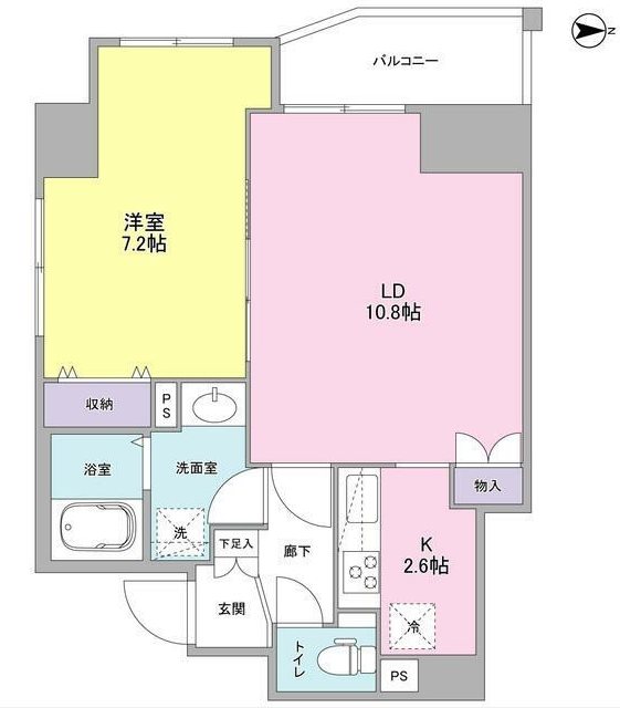 アイビス   401号室 間取り