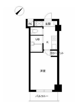 スカイコート文京白山     211号室 間取り