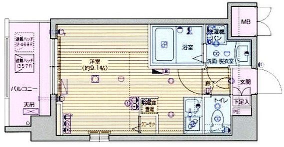 ガーラ本郷三丁目    4号室 間取り