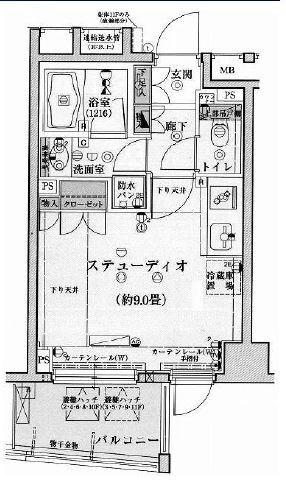 ドルフ後楽園ステーションフロント     203号室 間取り