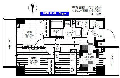 ステージグランデ元浅草    805号室 間取り