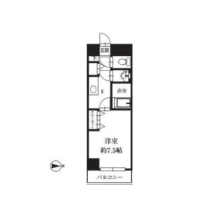 HF銀座レジデンスEASTⅡ     404号室 間取り