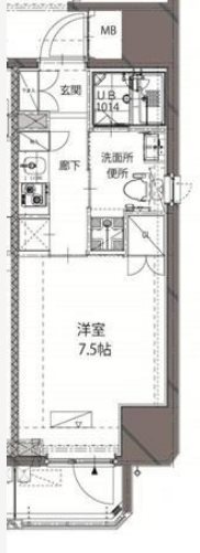 ベルジューレ神保町   201号室 間取り