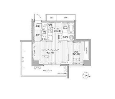 レーヴマニフィック本郷   903号室 間取り