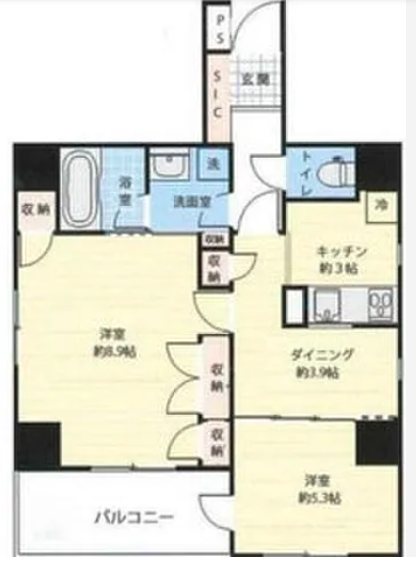 セジョリ上野    1203号室 間取り