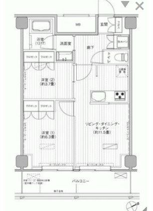 ヒューリック浅草橋江戸通   1107号室 間取り