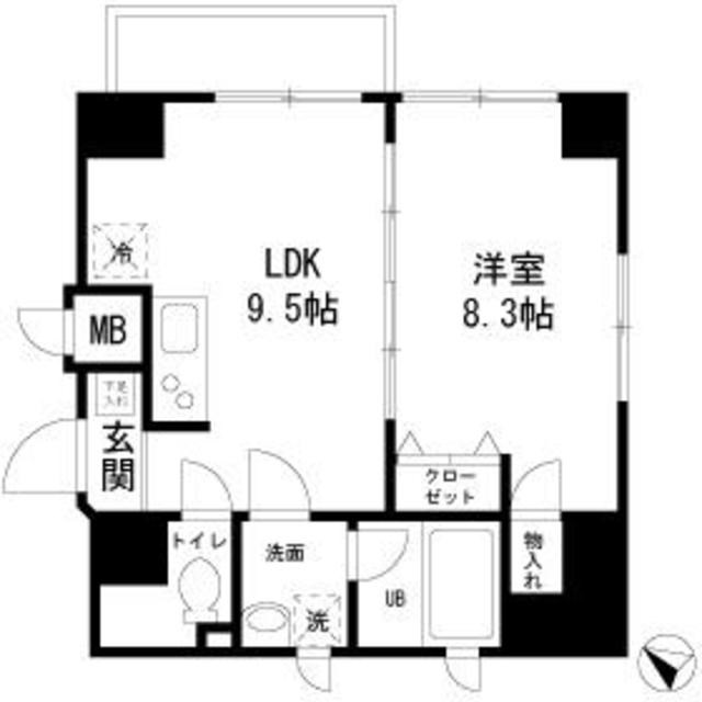 レジス音羽の杜    701号室 間取り