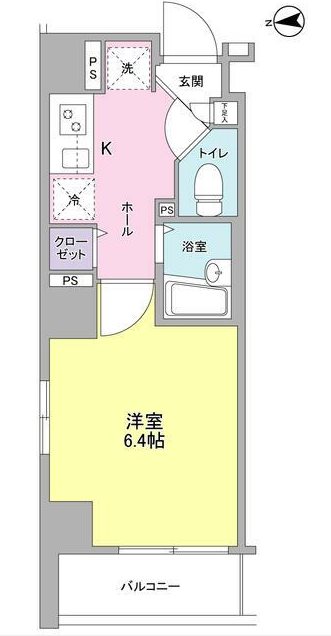 エーワイロッソ浅草橋    202号室 間取り