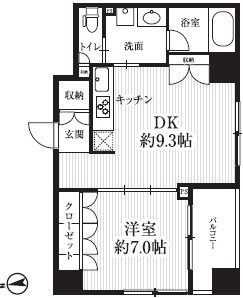 HF千駄木レジデンス      1004号室 間取り