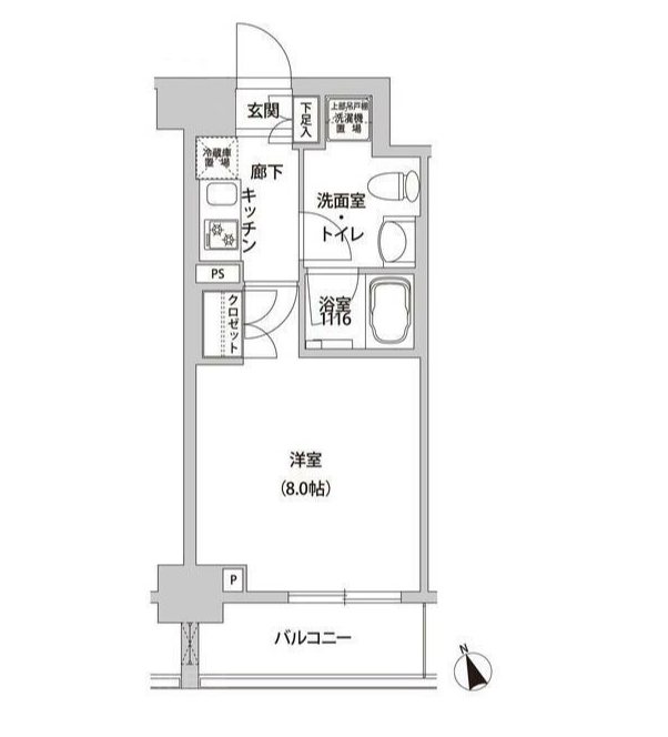 ホームズR四谷     302号室 間取り
