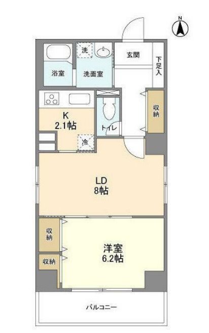 ローズマンションミヤハラ    601号室 間取り