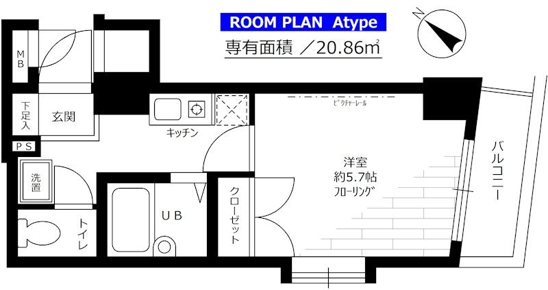 ステージファースト千石  203号室 間取り