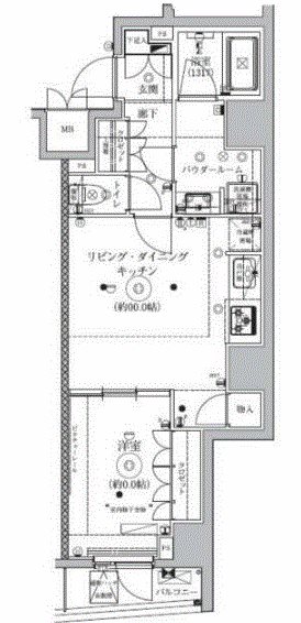 セジョリ東大前     601号室 間取り