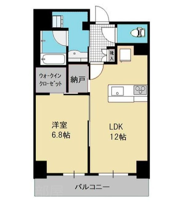 パークリュクス小石川  1102号室 間取り