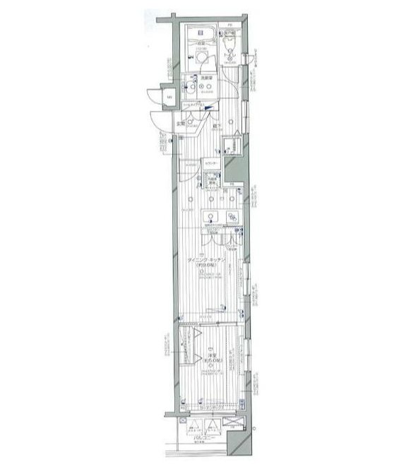 デュオスカーラ東日本橋   401号室 間取り