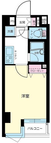 パークウェル御茶ノ水    404号室 間取り