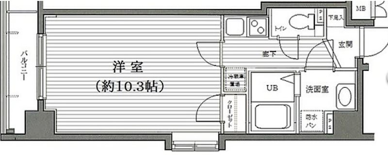 ガーラ元浅草   304号室 間取り