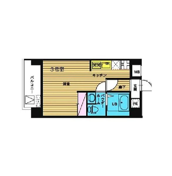 エイチエフ浅草橋レジデンス     503号室 間取り