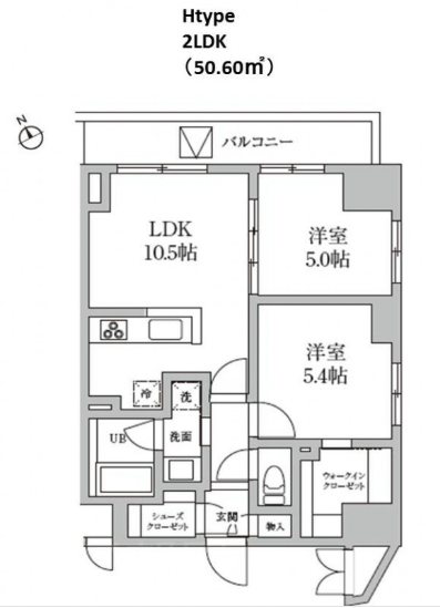 レジディア日本橋馬喰町Ⅱ   806号室 間取り