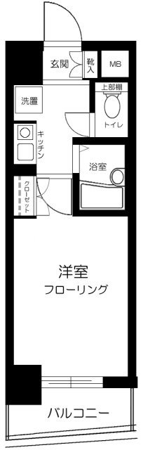 クレアシオン市ヶ谷西  603号室 間取り