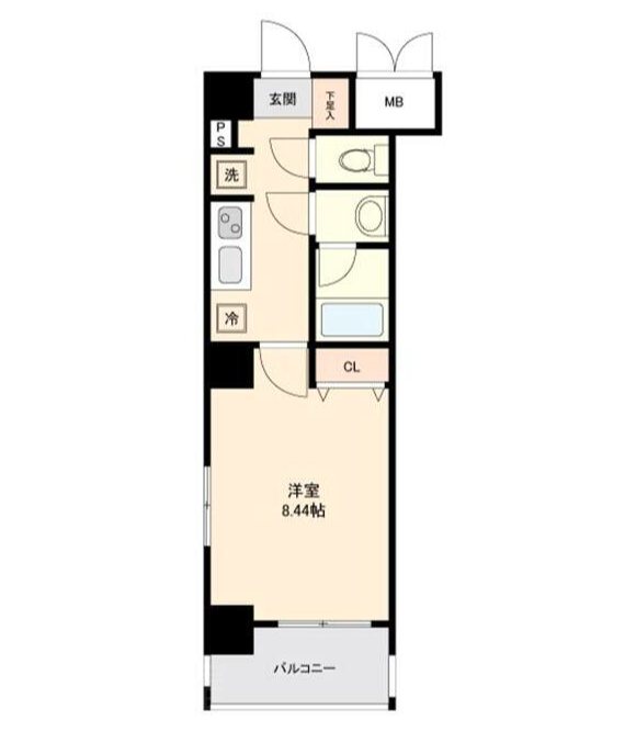 メイクスデザイン茅場町   502号室 間取り