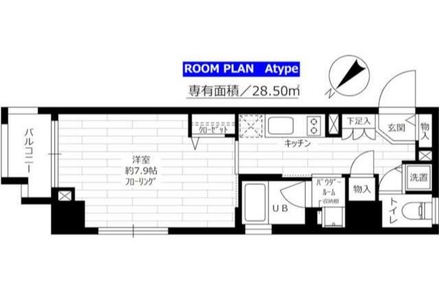 グランドコンシェルジュ早稲田      401号室 間取り